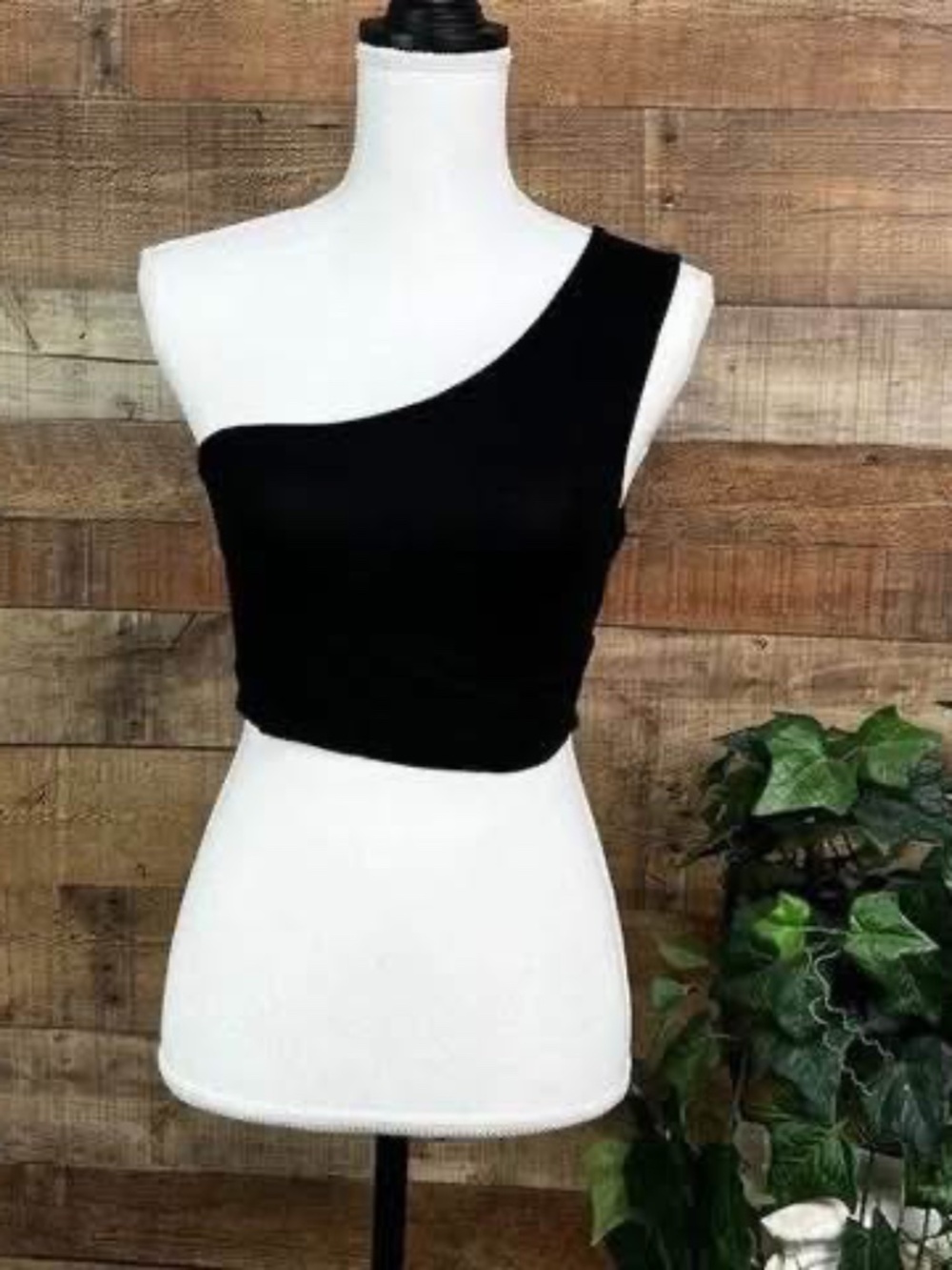 Size 4 Black Boohoo Off The Shoulder Crop Top